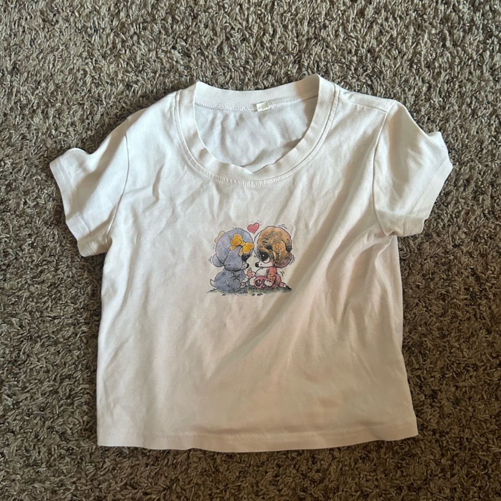 graphic cropped tee